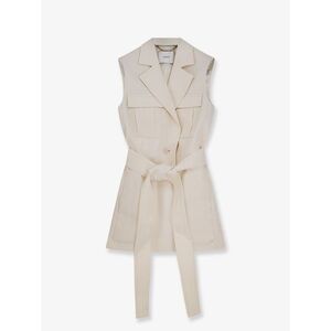 Joseph Women Diafa Sleeveless Cotton And Linen Blazer